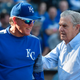 Ned Yost and David Glass in 2017.